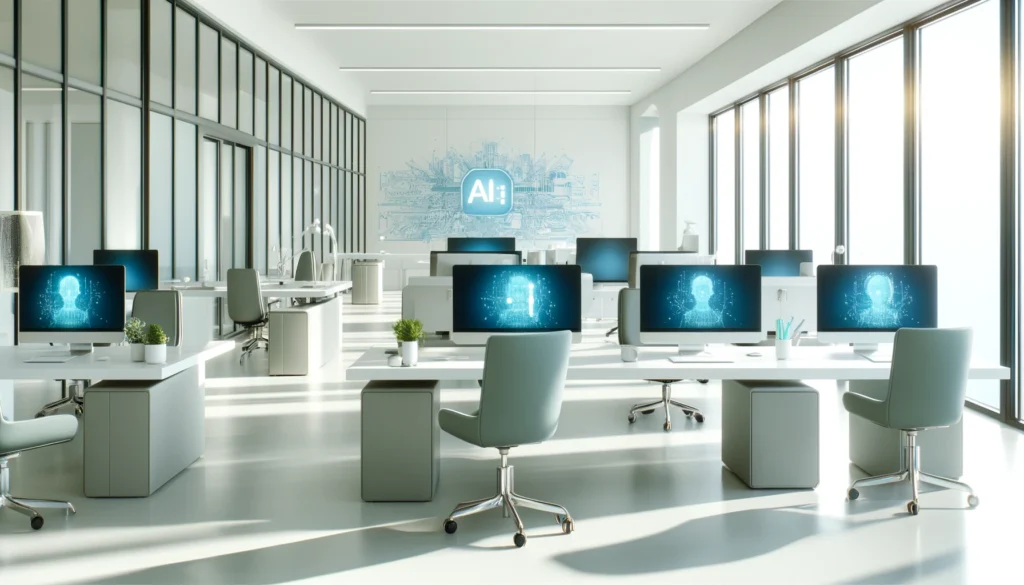 Modern AI-Enhanced Office Space